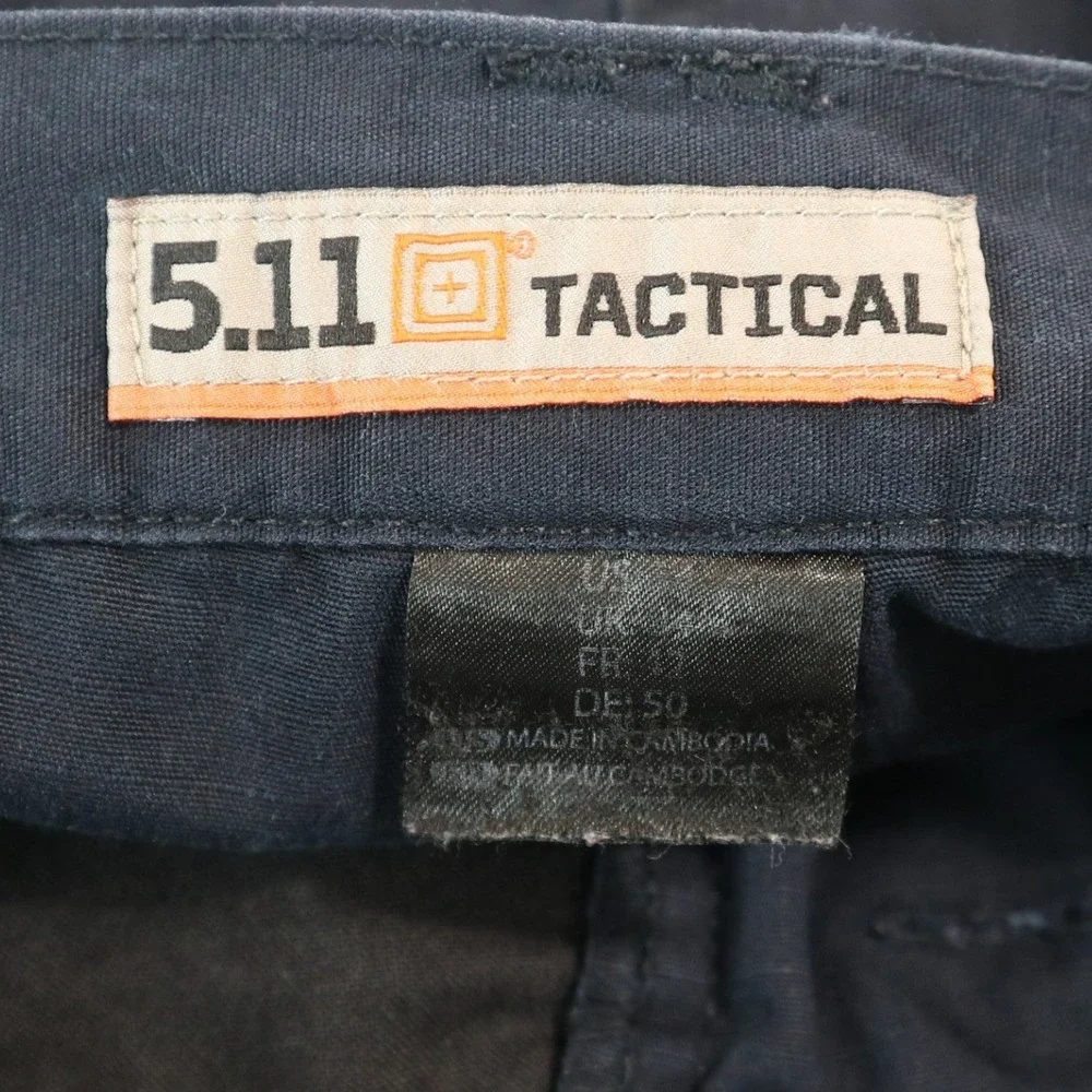 5.11 Tactical Cargo Shorts Mens 34 Navy Ripstop Multi-Pocket Outdoor Workwear